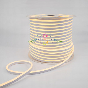 Светодиодный гибкий неон, теплый белый, 8х16мм, 120SMD2835, 24В, IP65, 50м, Neon-Night