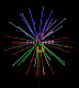 Световой фейерверк "Шар", Ø5м, мульти, 24В, 52 луча