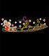 Светодиодная  перетяжка "Сани с подарками" 500х150 см, цвет мульти