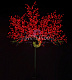Светодиодное дерево Сакура, 2,5 м, Ø2 м, красное, 24B, 1728LED, IP65