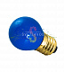 Декоративная лампа накаливания, Е27, 10Вт, Ø45мм, синяя, Neon-Night