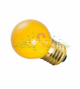 Декоративная лампа накаливания, Е27, 10Вт, Ø45мм, желтая, Neon-Night