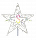 Светодиодная звезда 80см, теплая белая+белая, 80 LED, 220B, IP65, с трубой и подвесом, Neon-Night