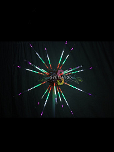 СВЕТОВОЙ ФЕЙЕРВЕРК "ШАР", Ø0,9М, МУЛЬТИ, 220В, 20 ЛУЧЕЙ