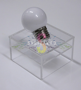 Декоративная лампа, Е27, 5 LED, 0,5Вт, Ø45мм, теплая белая, диммируемая