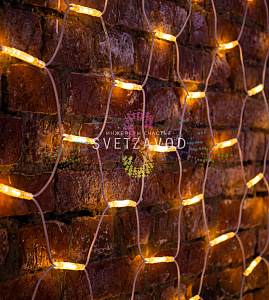 Световая сеть, 2х3м, 220В, теплая белая, белый каучук, IP67, с контроллером, Neon-Night