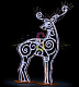 Светодиодная фигура олень "Ажурный" 200 см, белая