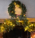Рождественский еловый венок с ягодами, Ø45см, 20LED, 2АА, ветки литые, Neon-Night