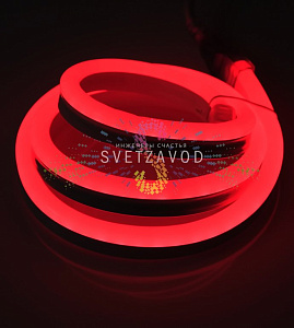 Светодиодный гибкий неон, красный, 8х18мм, 120SMD2835, 24В, IP65, 50м