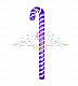 Елочная фигура Карамельная палочка, 121см, фиолетовый+белый, пластик, Neon-Night