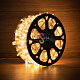 Клип Лайт 12В, мерцающий, WF, теплый белый, 665 LED, 100м, прoзрачный ПВХ, IP65, Neon-Night