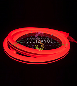 Светодиодный гибкий неон, двухсторонний, красный, 8х16мм, 50м, 120SMD2835, 220В, IP65, Rich Led