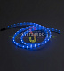 Светодиодный дюралайт, 13,5х15,5мм, 220В, 2W, 36 led/м, фиксинг, синий, 100м