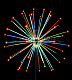 Световой фейерверк "Шар", Ø4м, мульти, 24В, 48 лучей