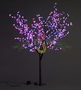 Светодиодное дерево Сакура, 1,9 м, Ø1,5 м, мульти, 36B, 972LED, IP54