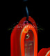 Светодиодная Снежинка, 40см, красная, неон, с эффектом тающих сосулек, 220В, IP65