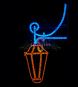 Светодиодная консоль "Фонарик", 140х77 см, синяя, желтая