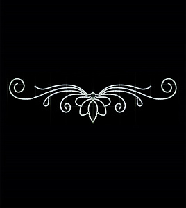 Узнайте выгодную цену на уличную перетяжку для оптовых заказов! Светодиодная перетяжка "Белый цветок" 300х90 см, белая