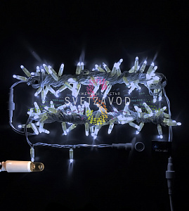 Гирлянда-нить Стринг Лайт, 220В, фиксинг, белая, 10м, белый ПВХ, IP65, Rich Led