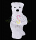 Акриловая светодиодная фигура 3D Медвежонок, 12х22х13 см, 10 LED, на батарейках, Neon-Night