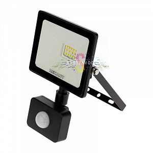 Прожектор светодиодный, холодный белый, 220В, 20Вт, с датчиком движения, REXANT