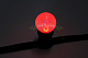 Декоративная лампа, Е27, 4 LED, 1,2Вт, Ø45мм, красная, диммируемая