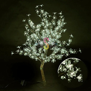 Светодиодный куст Сакуры, 0,8 м, Ø0,8 м, 224 LED, теплый белый