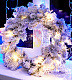 Рождественский еловый венок заснеженный, Ø60см, ветки ПВХ, Neon-Night
