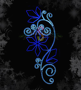 Светодиодная консоль "Русские самоцветы", 200х90 см