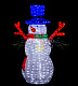 Акриловая фигура 3D Снеговик-лесовик, 165 см, 330 LED, 24В, с трансформатором