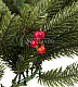Еловый шлейф искусственный с ягодами 1,8м, Ø30см, 30LED, 220В, ветки литые, Neon-Night