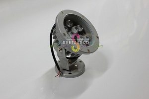 Точечный поворотный светодиодный прожектор, холодный белый, 12В, 9Вт, серый корпус