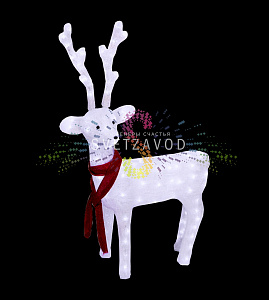 Акриловая фигура 3D Олень, 49х18х85 см, 200 LED, 31В, с трансформатором, Neon-Night