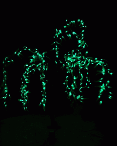 Светодиодное дерево Ива плакучая, 1,5 м, Ø0,6 м, 480 LED, зеленое