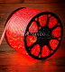 Светодиодный дюралайт, Ø 13мм, 220В, 2W, 30 led/м, фиксинг, красный, 100м, Neon-Night