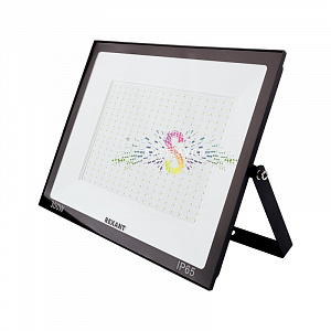 Прожектор светодиодный, холодный белый, 220В, 300Вт, черный корпус, REXANT