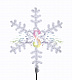 Светодиодная Снежинка, 95см, белая, фиксинг, 220В, IP65, Neon-Night