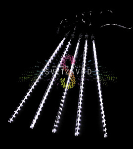 Гирлянда Тающие сосульки, белая, 5х80см, шлейф 5м, 12В, 360LED, IP65, без блока питания