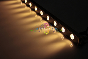 Линейный светодиодный прожектор, теплый белый, 12В, 18Вт, серый корпус