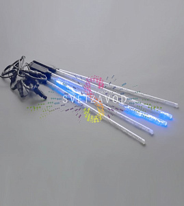  Гирлянда Тающие сосульки, синяя, 5х50см, шлейф 5м, 12В, 320LED, IP54, с блоком питания