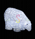 Акриловая фигура 3D Белый медведь, 40х55 см, 752 LED, 24В, с трансформатором