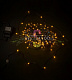 Клип Лайт 12В, фиксинг, желтый, 666 LED, 100м, темно-зеленый ПВХ, IP64