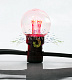 Гирлянда Лофт, 10м, 30 ламп, красная, черный каучук, IP65, Neon-Night