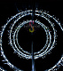 Светодиодная консоль "Танцующие кольца", 220х90см, белая