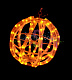 Светодиодный шар из дюралайта Ø 30 см, желтый, 220В, IP65