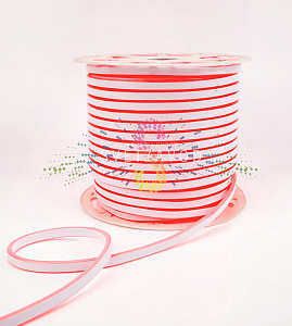 Светодиодный гибкий неон, двухсторонний, красный, 8х16мм, 100м, 120SMD2835, 220В, IP65, Neon-Night