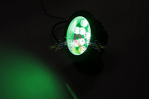 Узнайте выгодную цену и условия оптового заказа! Точечный поворотный светодиодный прожектор, зеленый, 12В, 9Вт, серый корпус