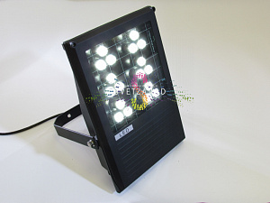 Прожектор светодиодный, холодный белый, 220В, 18Вт, черный корпус