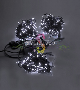 Клип Лайт Спайдер, 24В, 3 нити по 20м, белый, фиксинг, черный ПВХ, IP54