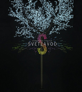 Сакура световая, 3.5 м, белая, 24B, 2688 LED, IP65